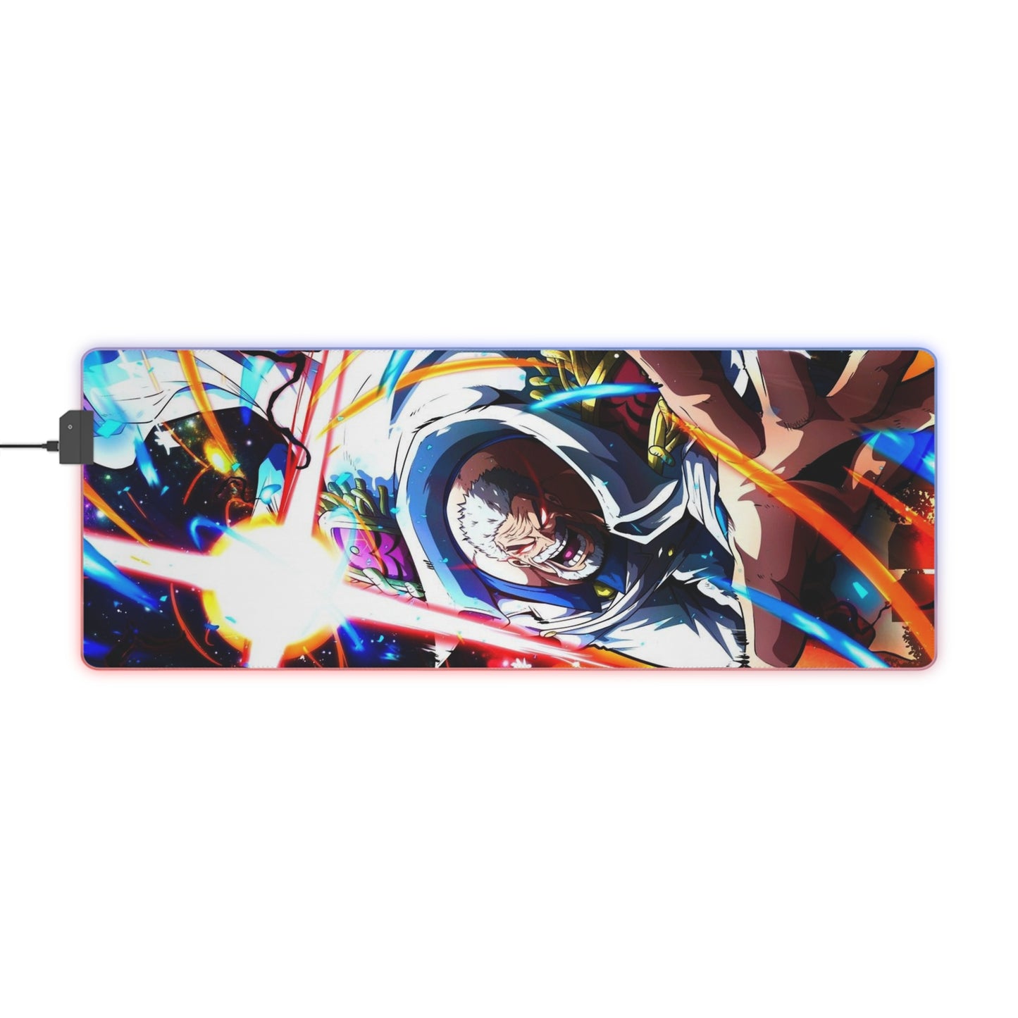 One Piece Garp Galaxy Impact LED Gaming Mouse Pad #107