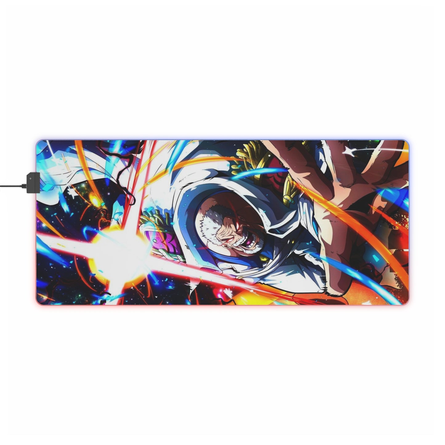 One Piece Garp Galaxy Impact LED Gaming Mouse Pad #107