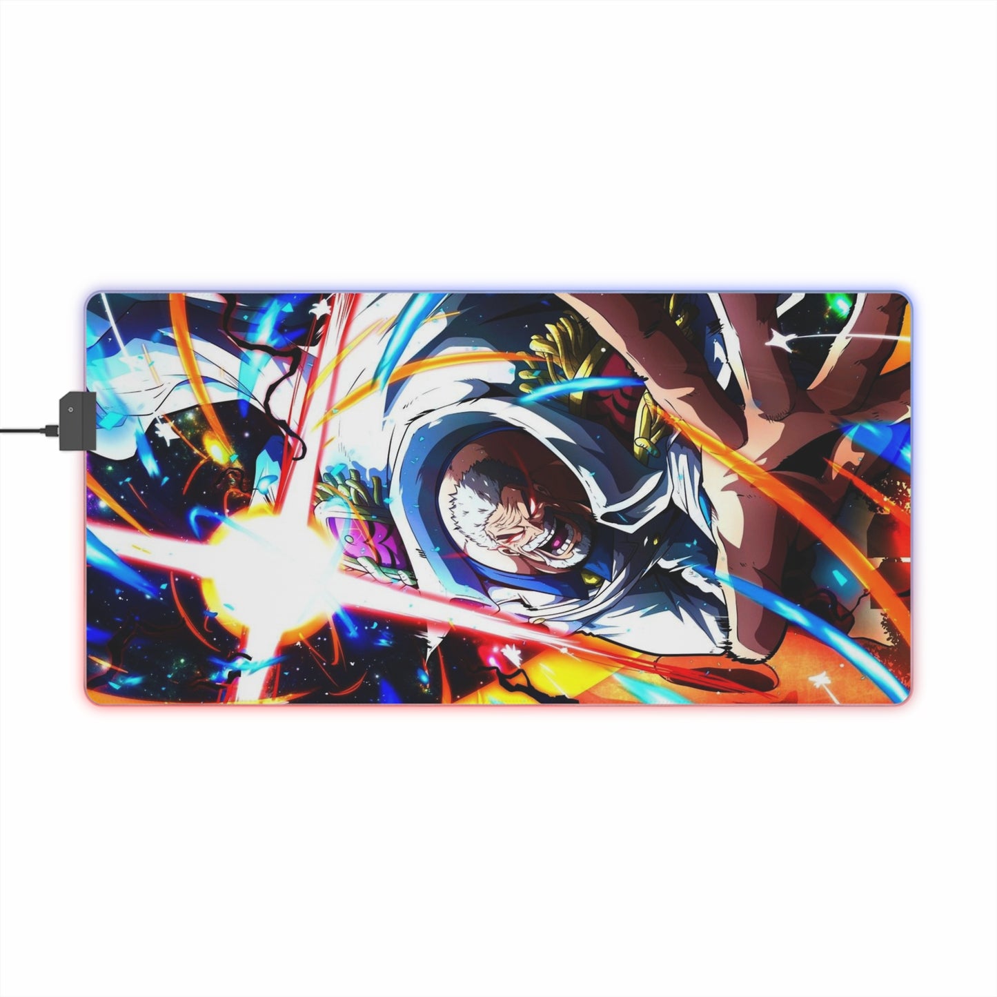 One Piece Garp Galaxy Impact LED Gaming Mouse Pad #107