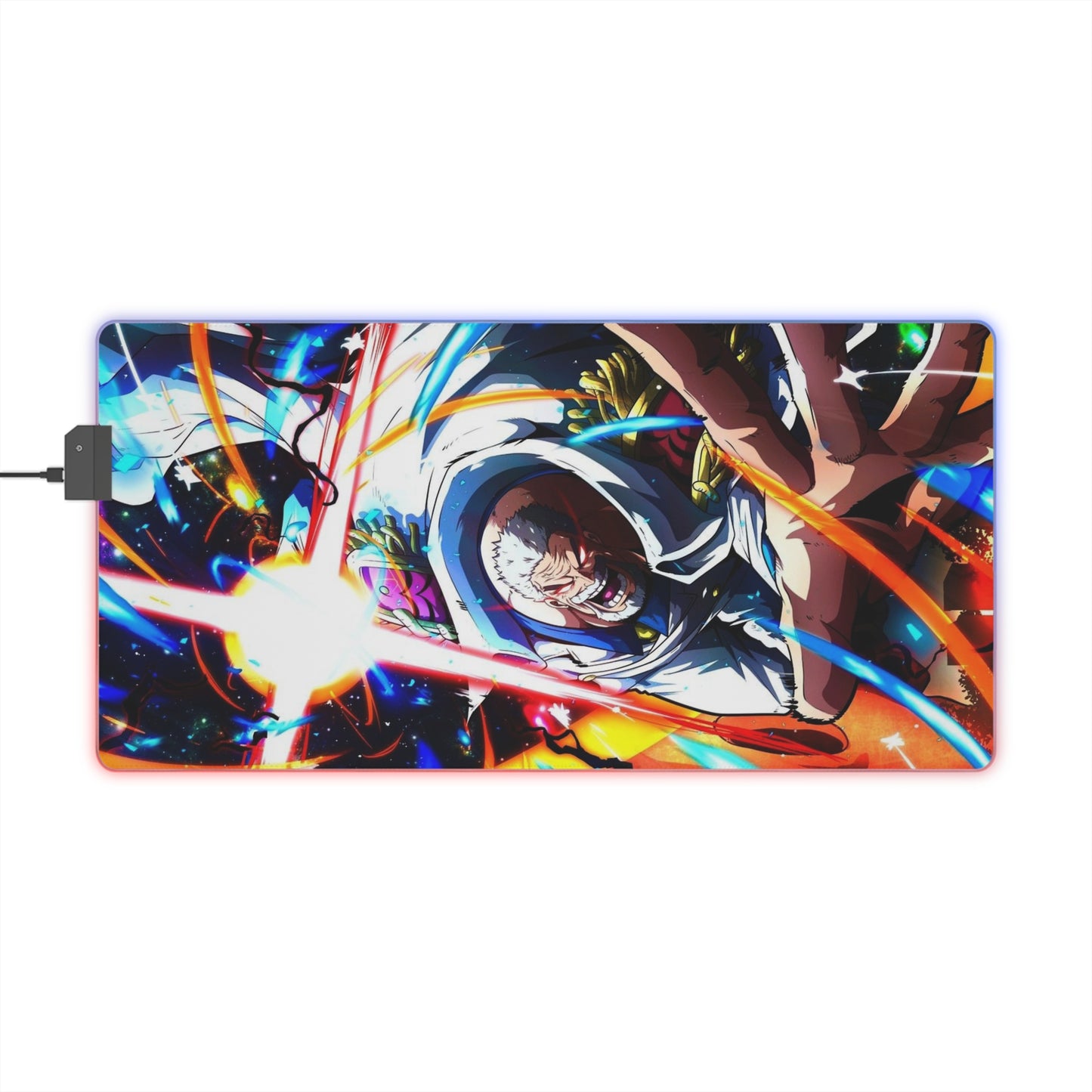 One Piece Garp Galaxy Impact LED Gaming Mouse Pad #107