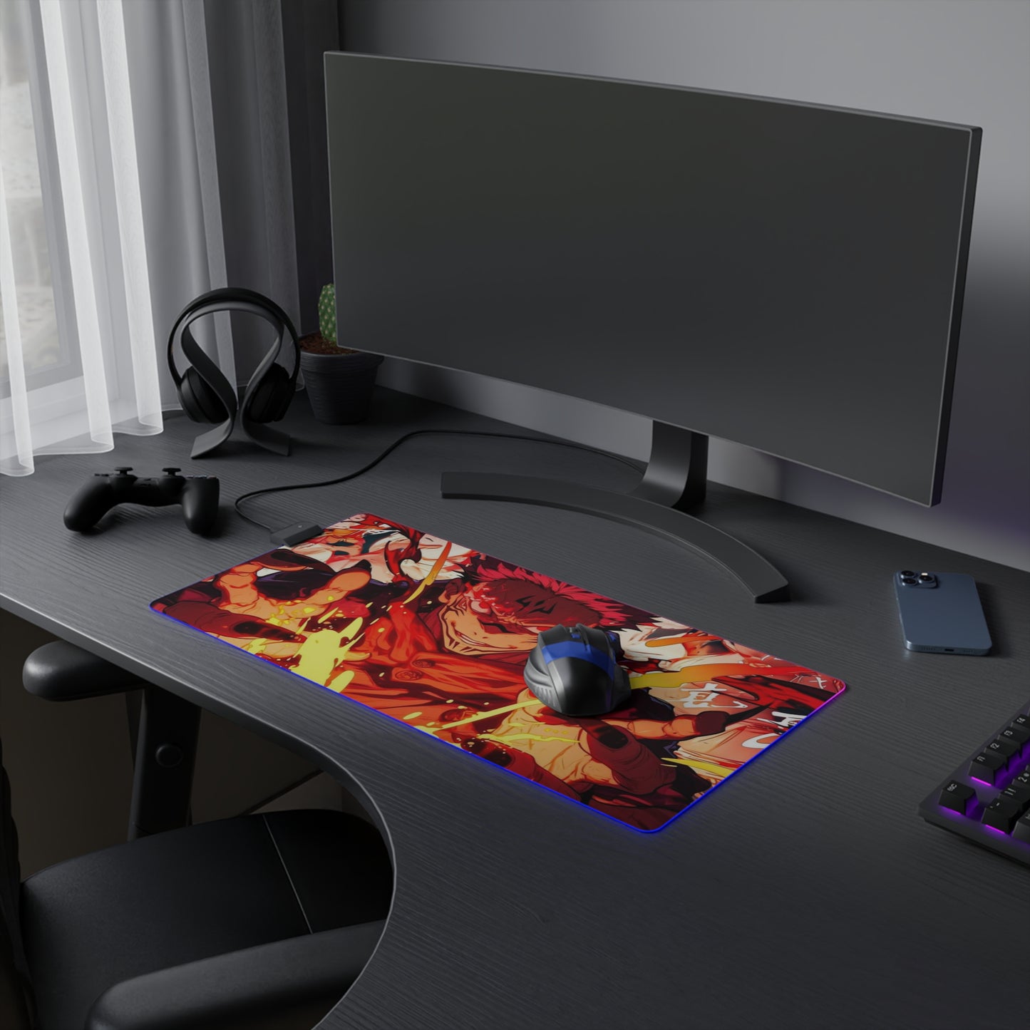 Jujutsu Kaisen Sukuna LED Gaming PC Mat #107